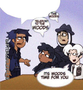 Silly Object Battle. Into the woods